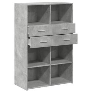 Highboard DE9322 Grau - Holzwerkstoff - 43 x 124 x 80 cm