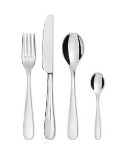 Besteck-Set Nuovo Milano 24 Stück Silber - Naturfaser - 2 x 2 x 1 cm