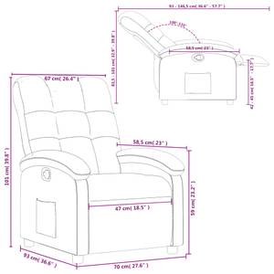 Fauteuil inclinable 3032264-2 Crème