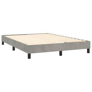 Boxspringbett 3017268-17 Hellgrau - 144 x 203 cm