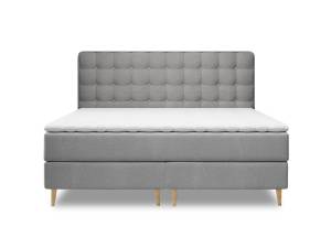 Boxspringbett Believe Grau - Breite: 180 cm