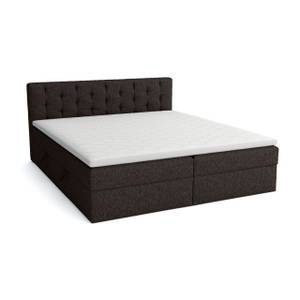 Boxspringbett Doppelbett Merano Dunkelbraun - Breite: 200 cm