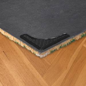 Teppich Antirutsch Pads 24er Set Schwarz - Kunststoff - 10 x 1 x 10 cm