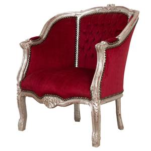 Sessel Louis XVI Rot - Massivholz - Holzart/Dekor - 82 x 94 x 80 cm