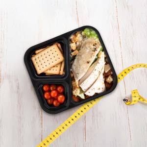 Meal prep container en lot de 24 Noir - Matière plastique - 20 x 4 x 18 cm