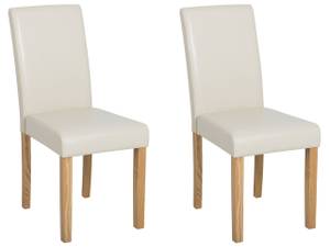 Esszimmerstuhl BROADWAY 2er Set Beige - Eiche Hell