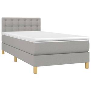 Boxspringbett 3017288-25 Hellgrau - 90 x 193 cm