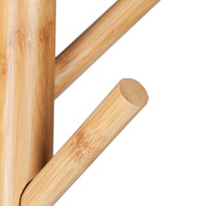Portemanteau étagère en bambou Marron - Blanc - Bambou - Bois manufacturé - 37 x 181 x 37 cm
