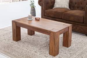 Couchtisch MAKASSAR Braun - Massivholz - 100 x 40 x 50 cm