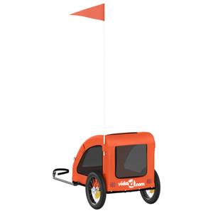 Remorque vélo pour chien 3028682 Orange - 53 x 53 x 124 cm