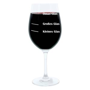 Gravur-Weinglas XL Omas Glas Glas - 9 x 23 x 9 cm