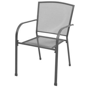 Chaise d'extérieur Gris - Métal - 61 x 87 x 55 cm