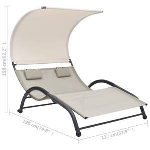 Chaise longue 3006488 Blanc crème