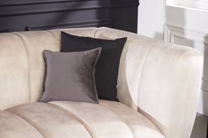 Sofa NOBLESSE Beige - Schwarz - Cremeweiß