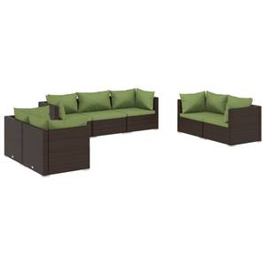 Garten-Lounge-Set (7-teilig) 3013635-15 Braun - Grün