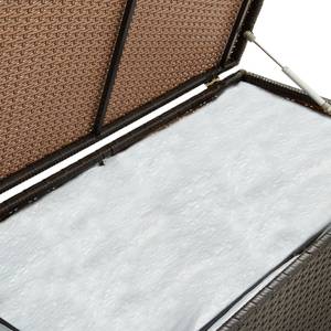 Outdoor Aufbewahrungsbox Braun - Metall - Polyrattan - 100 x 50 x 100 cm