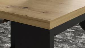 Table basse NUKA DUO 60x60x47 Beige - Noir - Bois manufacturé - Matière plastique - 60 x 40 x 60 cm