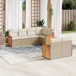 Gartensitzgruppe K2324(7-tlg) Beige