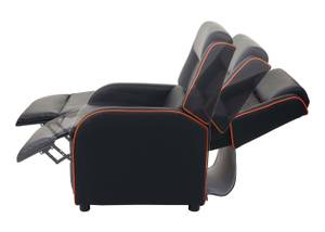 Relaxsessel J27 Schwarz - Orange