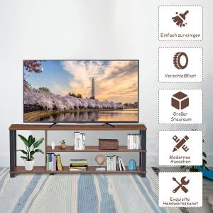 TV-Schrank Fernsehschrank Holz Braun - Holzwerkstoff - 30 x 41 x 110 cm