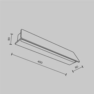 Wandleuchte Trupp Grau - Metall - 9 x 8 x 9 cm