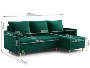 Ecksofa RAVELLO Grau