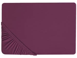 Drap housse JANBU Rouge bourgogne - Rouge - Largeur : 140 cm