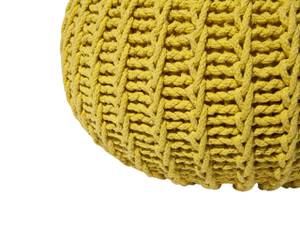 Pouf CONRAD Jaune - 50 x 35 x 50 cm