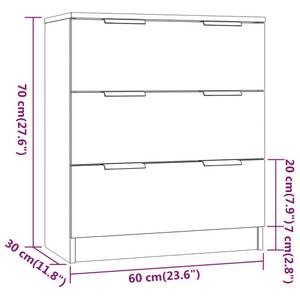 Sideboard 3015624 (3-teilig) Eiche Dunkel