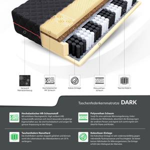 Taschenfederkern-Matratze Dark Breite: 160 cm