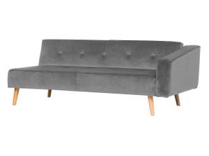 Ecksofa VADSO Grau - Eiche Hell