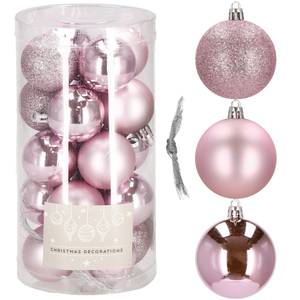 Christbaumkugeln Set 20 Stück Pink