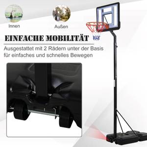 Basketballständer A61-013 Braun - Kunststoff - 165 x 352 x 90 cm