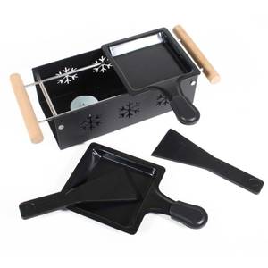 Kerzenraclette Duo Set Metall - 32 x 7 x 11 cm