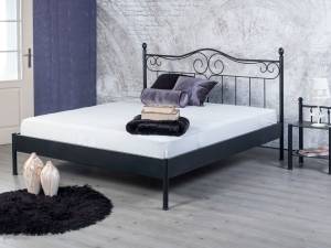 Metallbett Alessia schwarz Schwarz - Metall - 140 x 41 x 212 cm