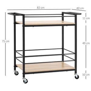 Küchenrollwagen 801-277V00ND Braun - Holzwerkstoff - 40 x 75 x 82 cm