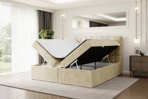 Boxspringbett MIAMI Beige - Breite: 200 cm - H4