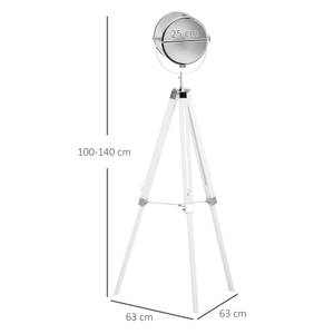 Stehleuchte B31-292V90 Weiß - Massivholz - 63 x 40 x 63 cm