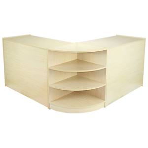 Venus-Schreibtischset Beige - Holzwerkstoff - 120 x 90 x 60 cm