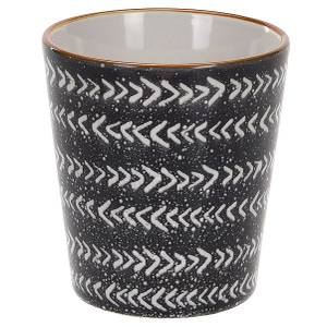 Keramikbecher, 230 ml Schwarz - Keramik - 8 x 8 x 8 cm