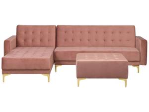 Modulsofa ABERDEEN 2-tlg Gold - Pink - Breite: 267 cm