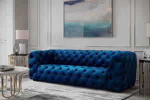 Chesterfield Sofa 3-Sitzer Blau