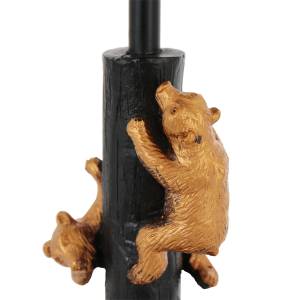 Dekorative Tischleuchte Set Animaux Gold - Hellbraun - 10 x 43 x 10 cm