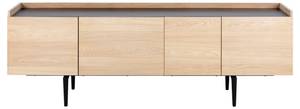 Sideboard Coy Braun - Holz teilmassiv - 200 x 67 x 42 cm