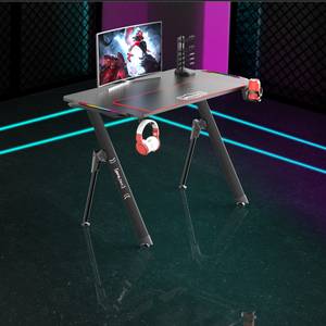 Gaming Tisch Stockton Schwarz - Holzwerkstoff - 110 x 75 x 60 cm
