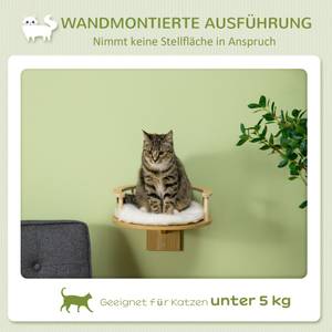 Katzen-Wandliege D30-644V00AK Massivholz - 34 x 11 x 34 cm