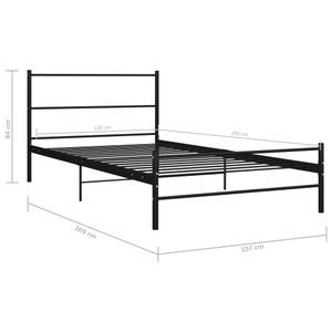 Cadre de lit Noir - Largeur : 107 cm