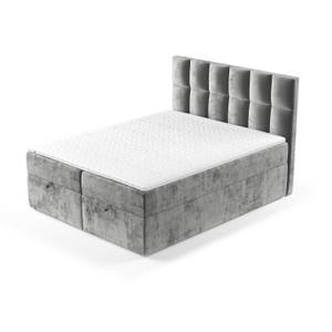 Boxspringbett Essence Bonellfederkern Grau - Breite: 140 cm