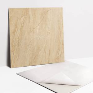 Selbstklebende Fliesen (9 St.) Sandstein Beige - Kunststoff - 30 x 30 x 1 cm