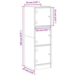 Highboard DE5195 Schwarz